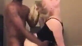 Black Master Fucking White Slut While She’s Singing