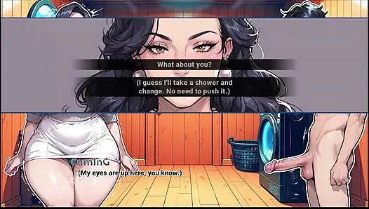 ArchAlchemy TABU Hentai-Spiel ep.14 STIEFSOHN mit einer riesigen LAtte von der waschmaschine erwischt!