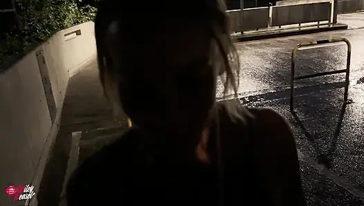 Blonde Slut Picked up at the Fair and Fucked in the Rain!!