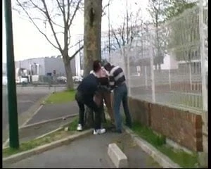 Sylvie fucked in a street by strangers