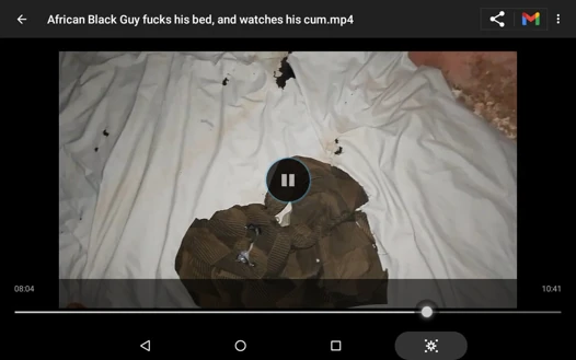African Black guy fucks his bed, and watches his cum