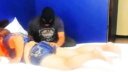 I find my stepmother in her room and I lick her pussy