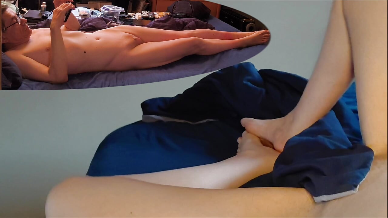 Has no cock at all between girl legs when micropenis is soft