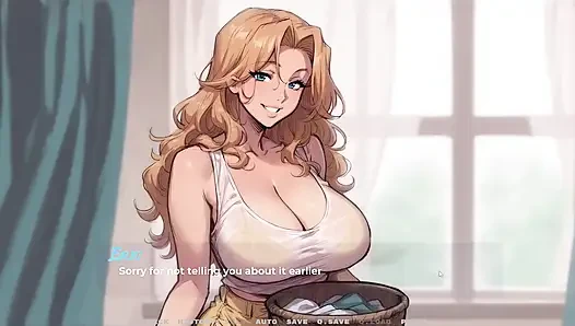 Yeni Kız Arkadaşım [ Tabu Hentai Oyunu ] Bölüm 39 Çamaşırhanede kayınvalidemle kirli şeyler yapıyoruz!