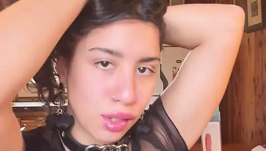 Dominant latina in see through top - rough self spanking traste - Souphicherry