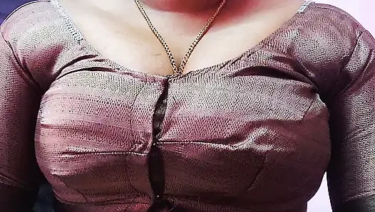 My best friend's mom uses her big boobs