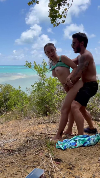 Jaw-dropping moment from "I was caught fucking - Anal by the sea - Public blowjob - Amateur"