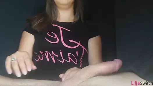 Elastik halkalar – horoz ve toplar handjob