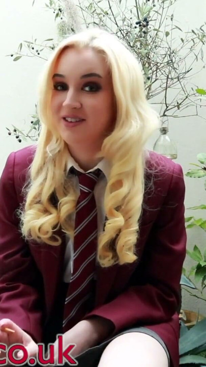 British Blonde Schoolgirl Smoking JOI | Clip 1
