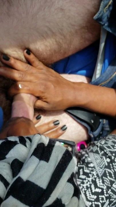 Black hooker sucking my dick