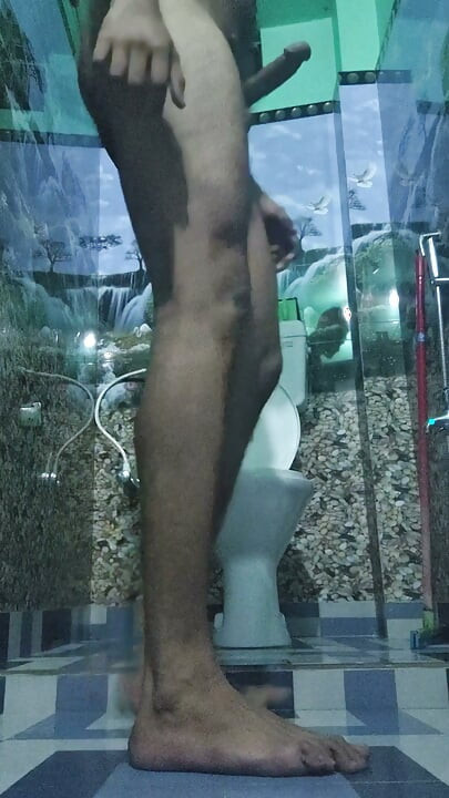 Indian boy sexy cock bathroom nude show