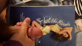 Cumming for Miranda Kerr and licking it up 5