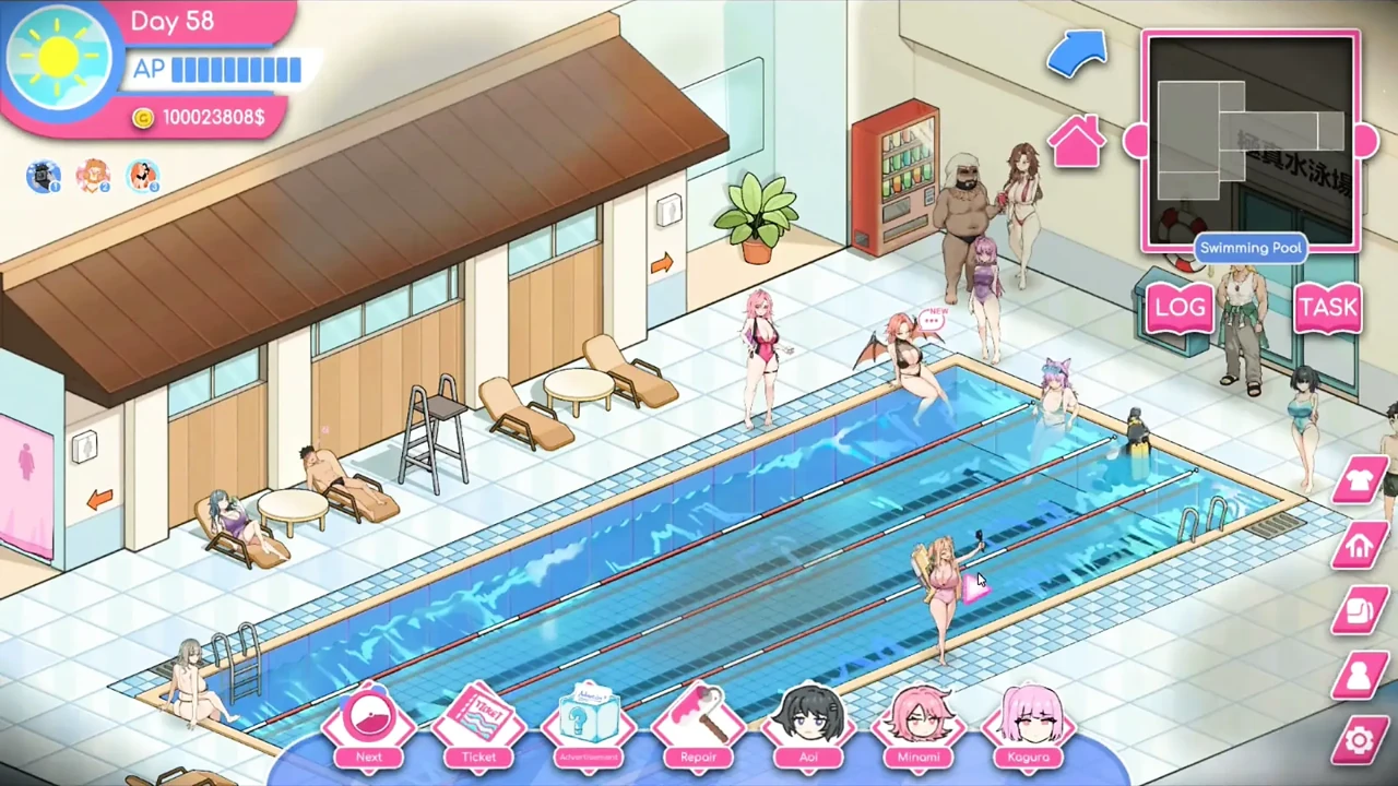 Hentai Game &ndash; Aoi Standing Dog Style Sex Gallery Scene - Lifeguard Holic