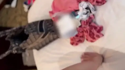 My Chinese step-sister didn't have money an Uber and paid with her pussy