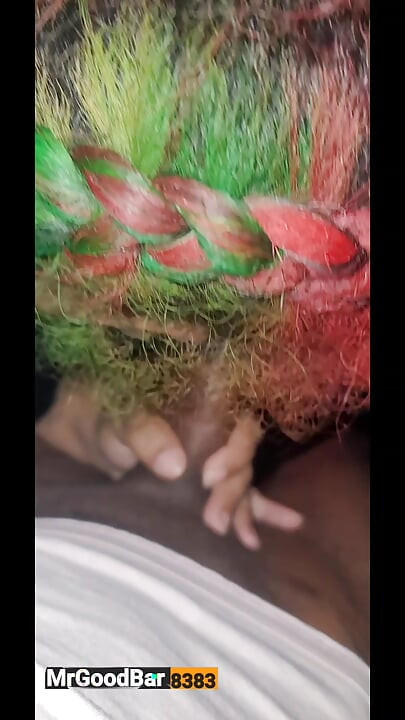 Christmas Hair Blowjob