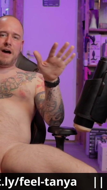 Iconic moment from "Testing the new Tanya Tate stroker with my immersive interactive VR virtual sex contraption"