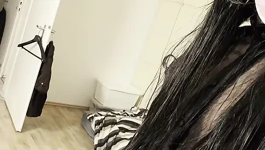 Travesti yarak pompası eğlencesi