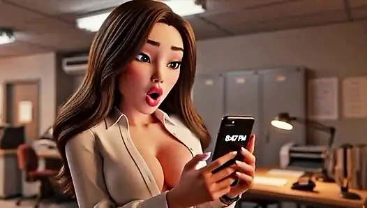 Copy Room Slut - Horny office girl gets fucked in the copy room