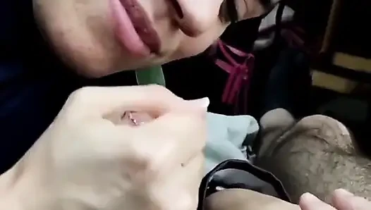 Quickie! Cum on Her Favorite Chocolate!