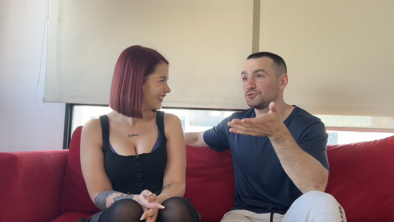 Behind the Scenes with Beautiful Natural Body Redhead Babe, Joha Bettina
