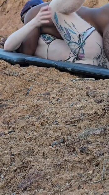 Emotional moment from "I let him eat my ass on the mountain I got so horny that I poured all my cum on the bastard's cock"