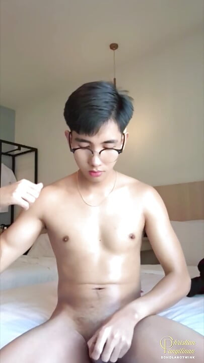 Filipino Boy Oiled Body, Nude Tiktok Dance, Playing with Ass Toys Until He Cum