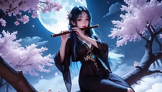 hot traditional Chinese style girl squeezes out your seed
