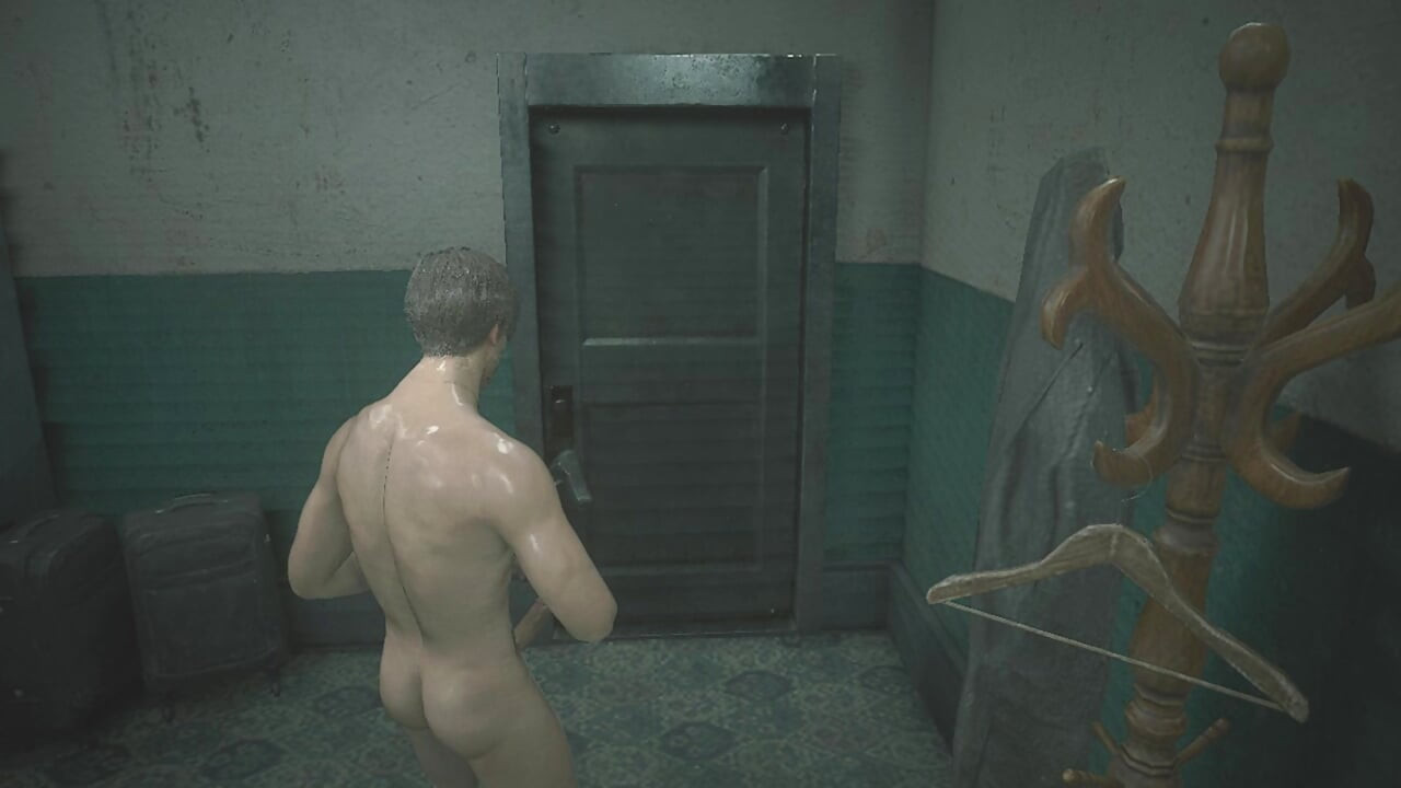 Resident Evil 2 Remake Parte 2 Leon Kennedy Nude Mod – Huge Erect Cock Gameplay