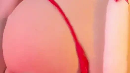 Beautiful lingerie and stockings are what you need for morning masturbation