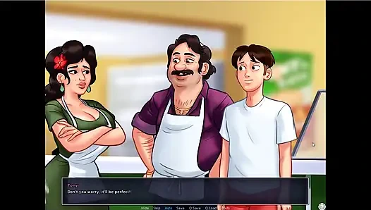 Summertime saga - Eva hat ihr baby ... Johannes fickte Maria, während tony da war