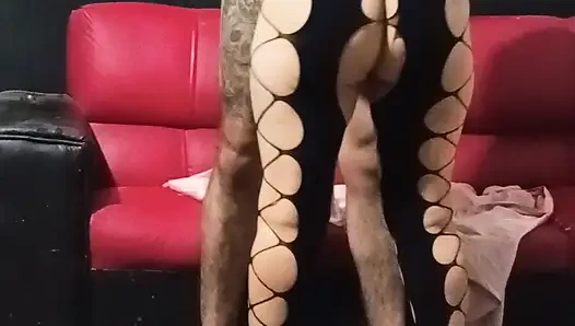 Topuklu Iç Çamaşırı Giymiş Zengin Bir Seks