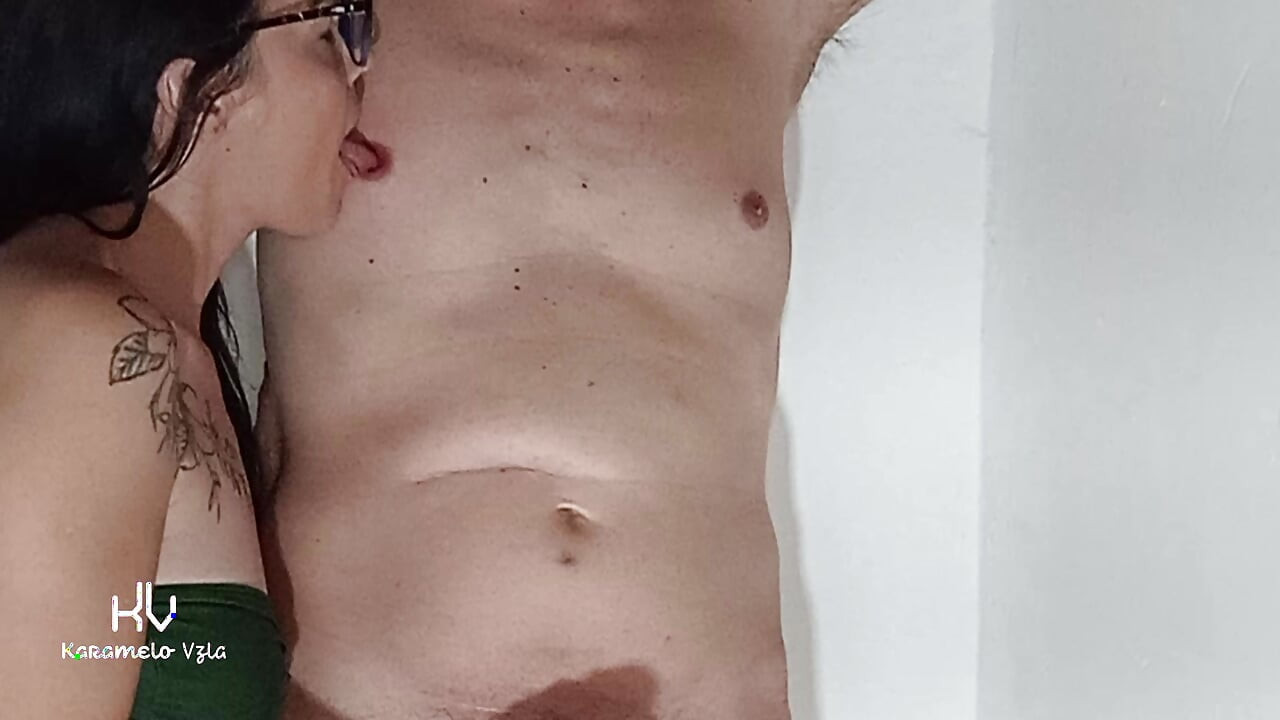 Part two: stepbrother teaches me how to lick male nipples