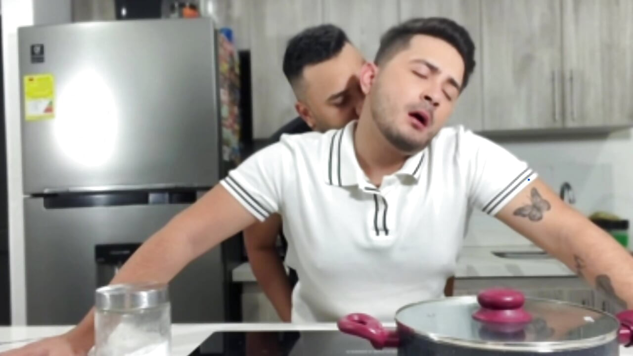 My straight best friend fucks me in the kitchen