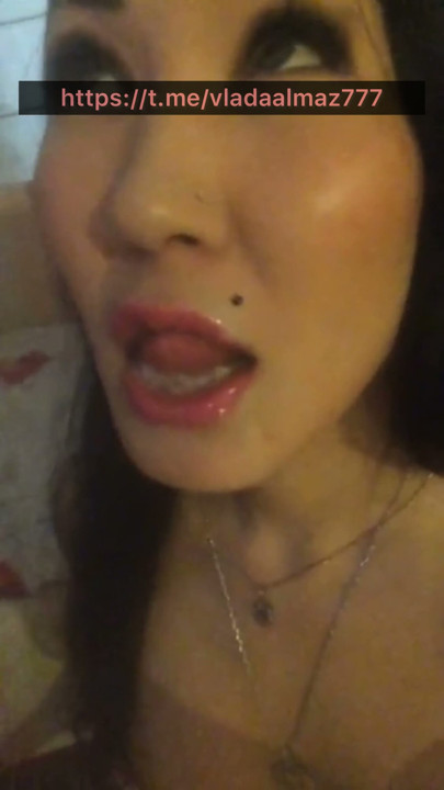 Daddy cum in tranny's mouth Mmm | Clip 1