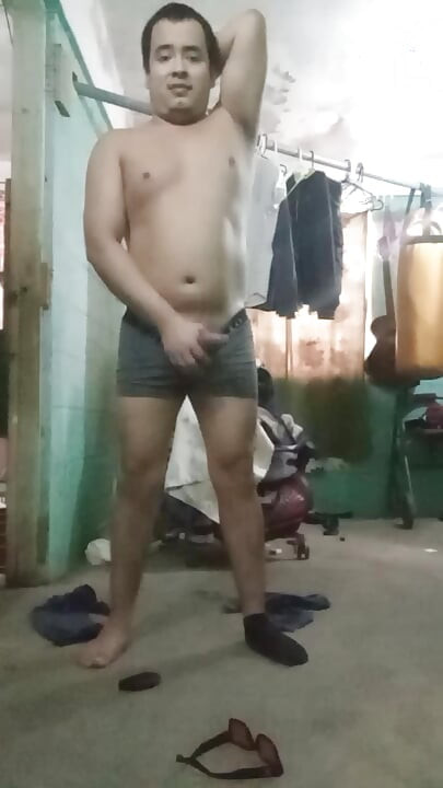 Jesus in boxer pulling his penis 179