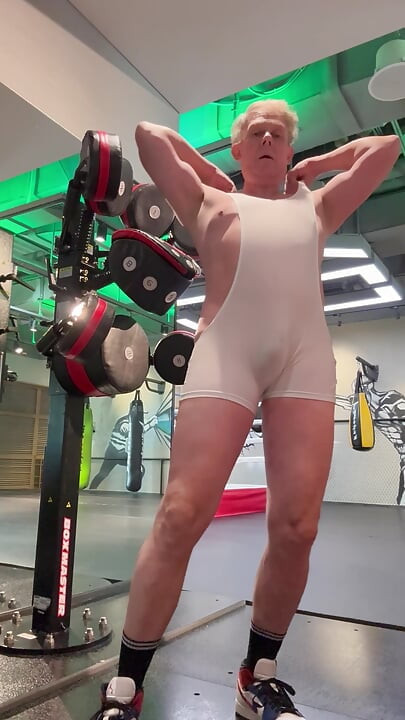 Naked in gym public