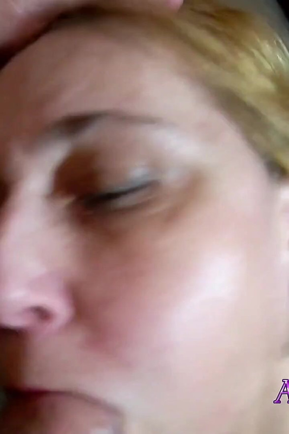 Sexy milf mouth fucked and facial cumshot
