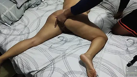 My dad's friend gropes my ass and fingers me hard while my mom isn't home.