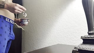 Fingering My Ass Hole Smearing Yogurt Into My Hole