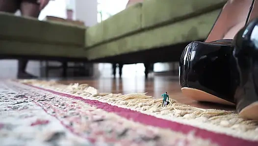 Giantess Plays Hide and Seek with Shrunken Colleagues