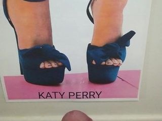 Katy Perry sexy voeten sperma eerbetoon