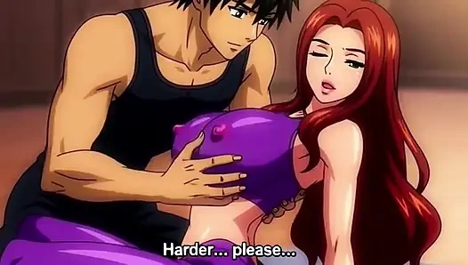 Pelatih yoga merayu milf tetek besar berakhir dengan creampie memeknya