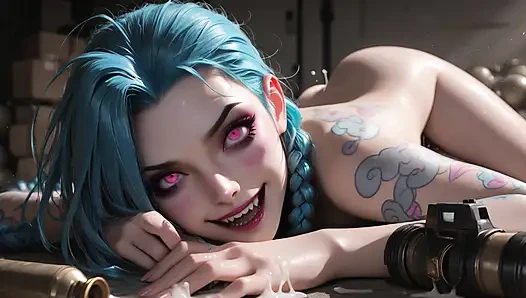 Jinx Animation Oral Pussy Penetration Dildos & Creampie