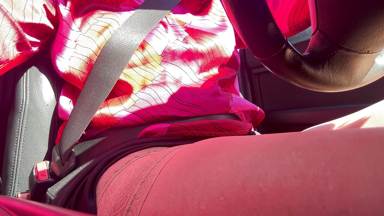 Eu parava e esfreguei minha buceta no carro até ter um orgasmo intenso.