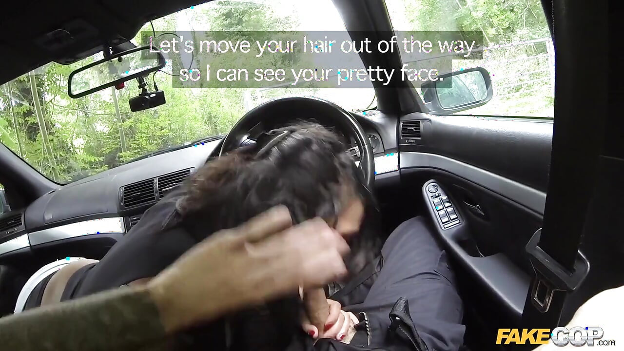 Fake Cop - Naughty Amateur Gets Bent Over the Car and Stuffed POV