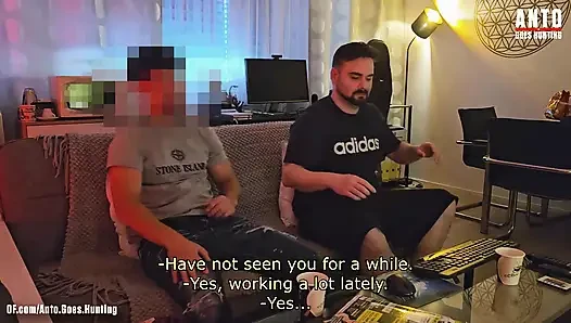 Big Dick Straight Turkish Buddy Get's more comfortable and curious and joins mutual jerk-off and blowjob
