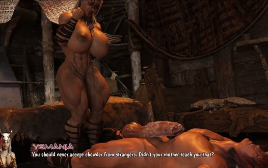 Demonic Domination: Conan Buries It in Yemania’s Big Ass - Tongue on Her Huge Tits, Then Rails Her Dripping Pussy