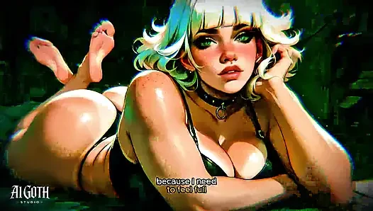 Beyaz saçlı gotik kaltak: 