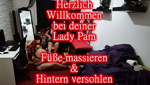 Spanking My Juicy Ass While Worshipping Feet Slut