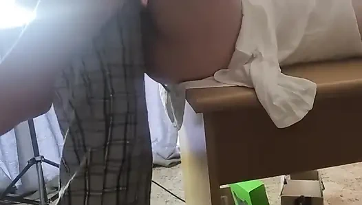 Close up Office Table Fuck